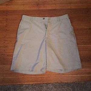 Khaki golf shorts
